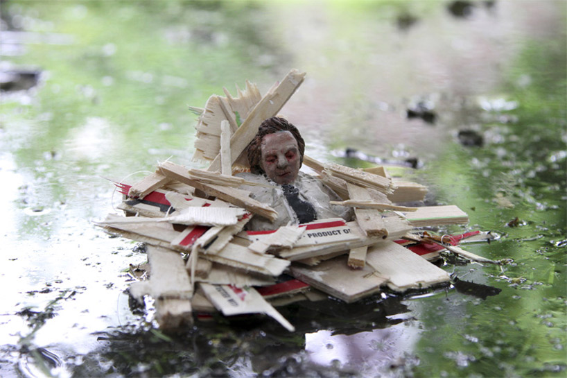 new miniature sculptures by isaac cordal