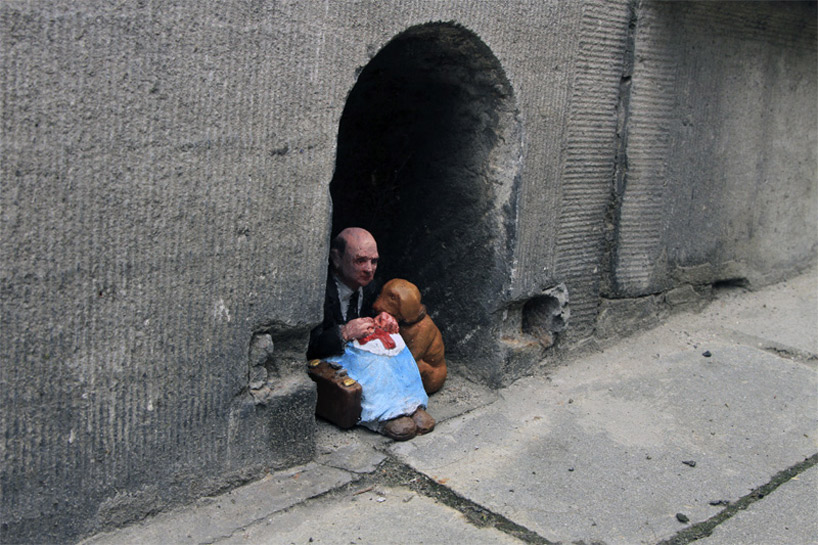 new miniature sculptures by isaac cordal
