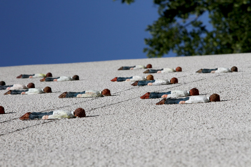 new cement eclipse installations by isaac cordal - 1