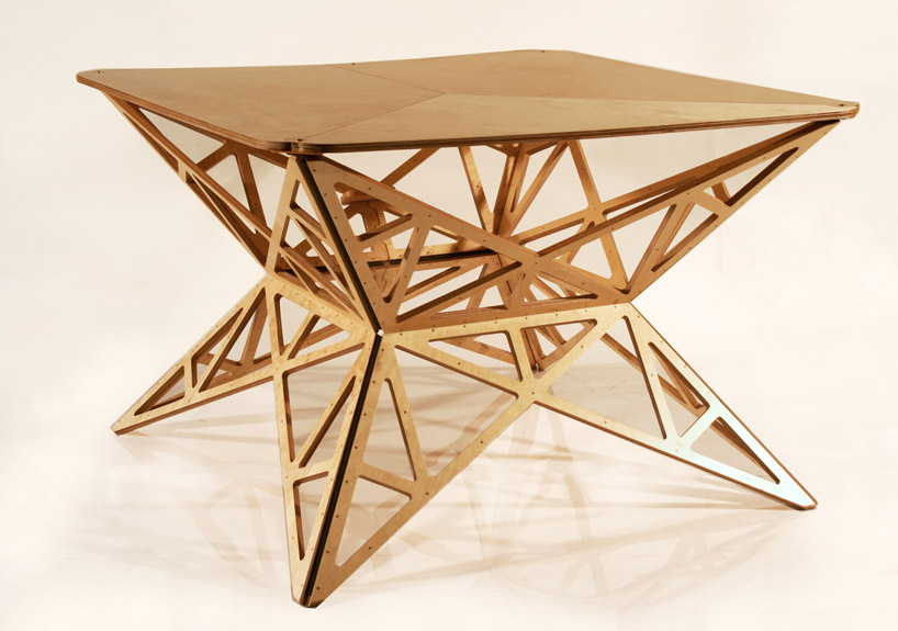 budapest design week: foldable pop up table by jaanus orgusaar - 1