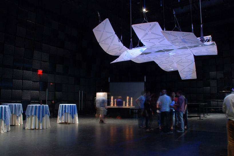 smartgeometry 2012: manta acoustically responsive sculpture