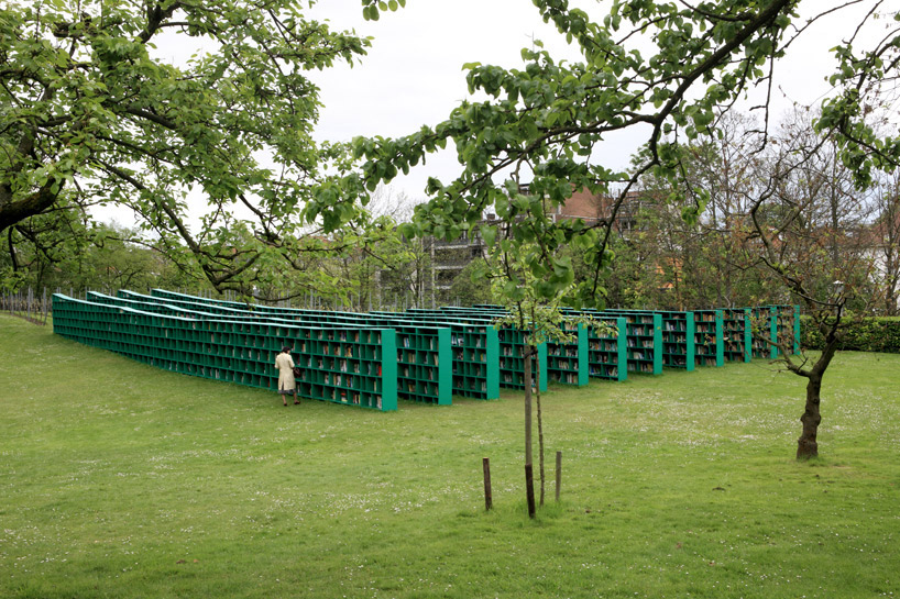 bookyard   an outdoor library by massimo bartolini - 1