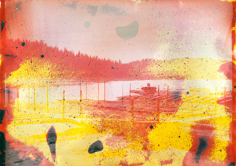 edible silk screens + lake water photographs by matthew brandt - 1