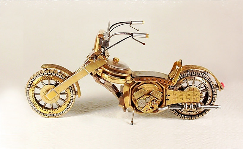 miniature watch motorcycles by dmitry khristenko - 1