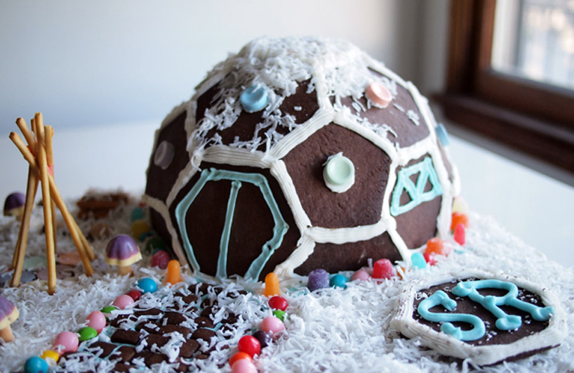 scout regalia: SR gingerbread geodesic dome - 1