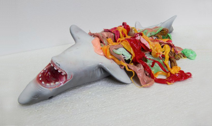melted plastic sculptures by stefan gross - 1