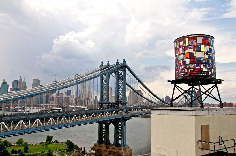 kaleidoscopic watertower by tom fruin - 1