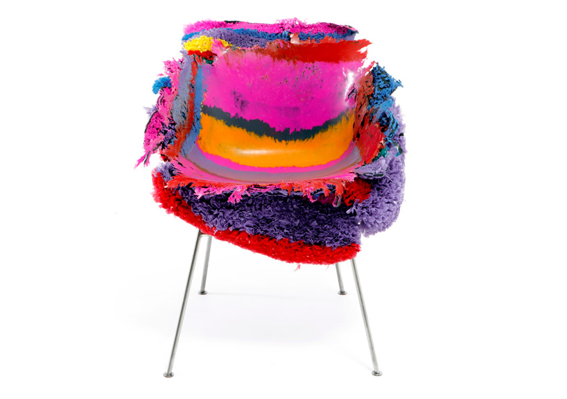tom price: PE stripe meltdown chair at design miami basel 2011 - 1