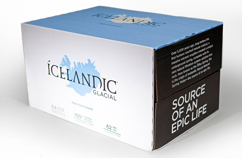team one: icelandic glacial water rebranding