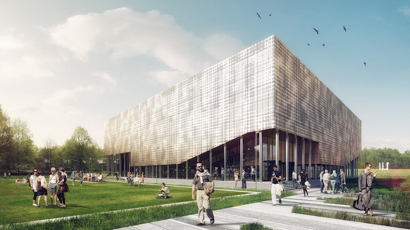 antwerp university campus O bulding by west 8, META architecture, SW + technum