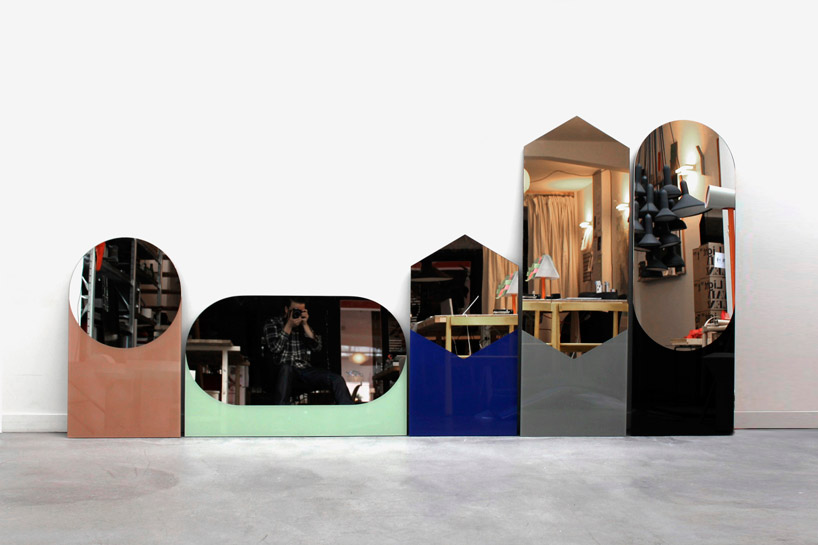 sylvain willenz: shapes mirrors for HAY with graphically designed