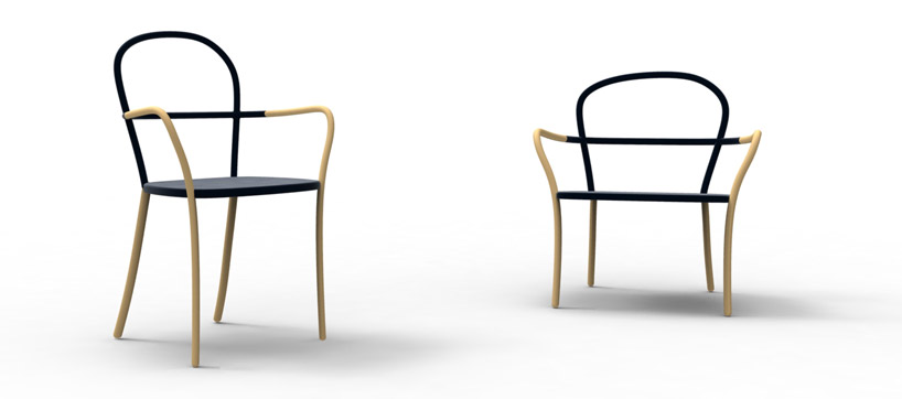 Gentle chair by Porro