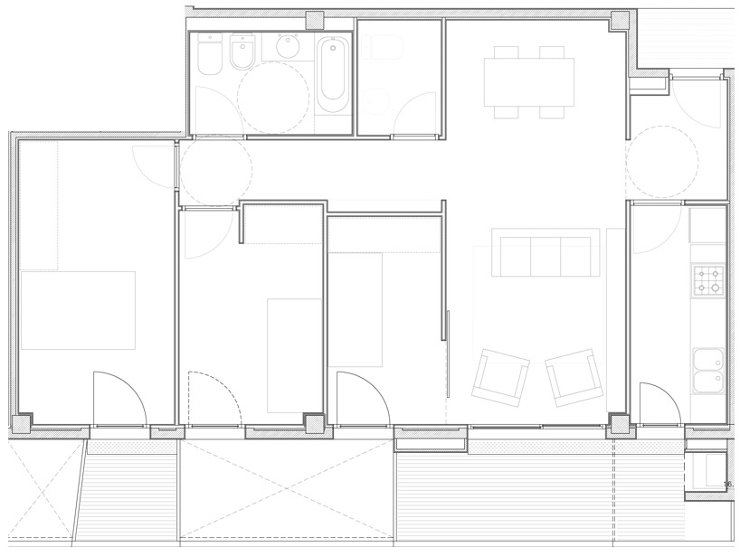 bailo + rull: 18 VPO social housing project
