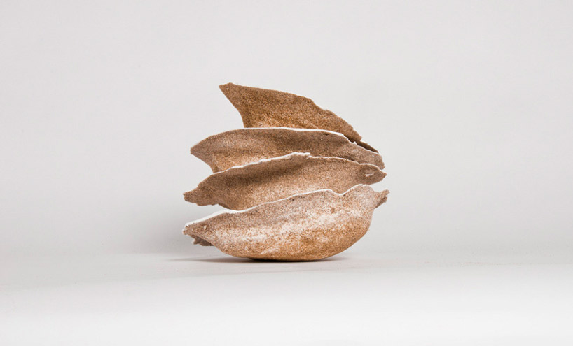 tableware made from sand arsenicos by victor castanera