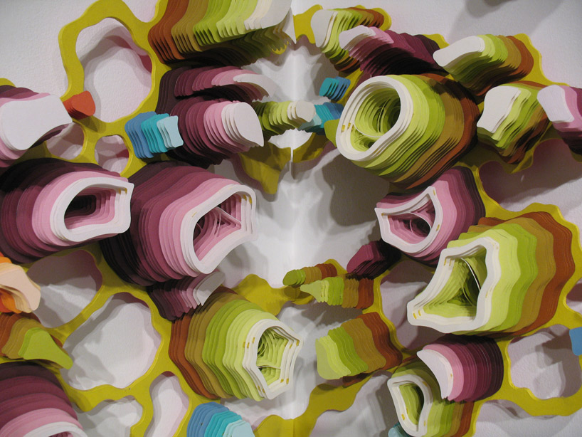 charles clary: acrylic and hand cut paper installations