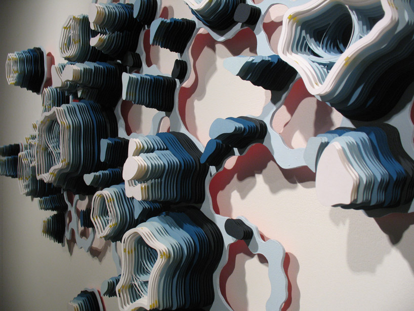 charles clary: acrylic and hand cut paper installations