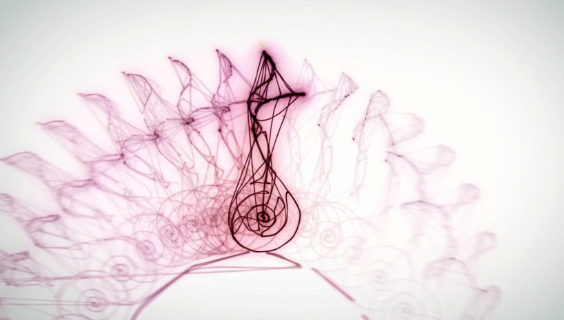 snail trail   laser sculpture animation by philipp artus