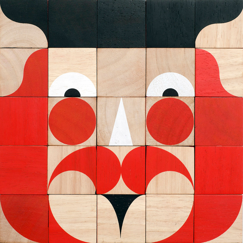 interchangable wooden block portraits by miller goodman