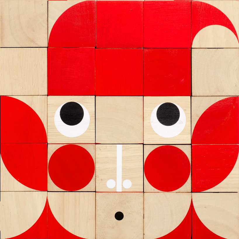 interchangable wooden block portraits by miller goodman