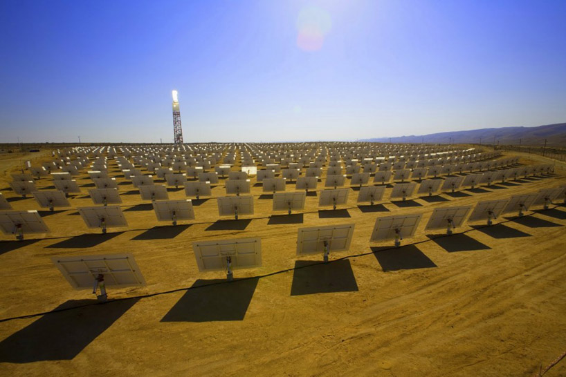 ivanpah amidst 19M acres dedicated to solar energy production in mojave desert