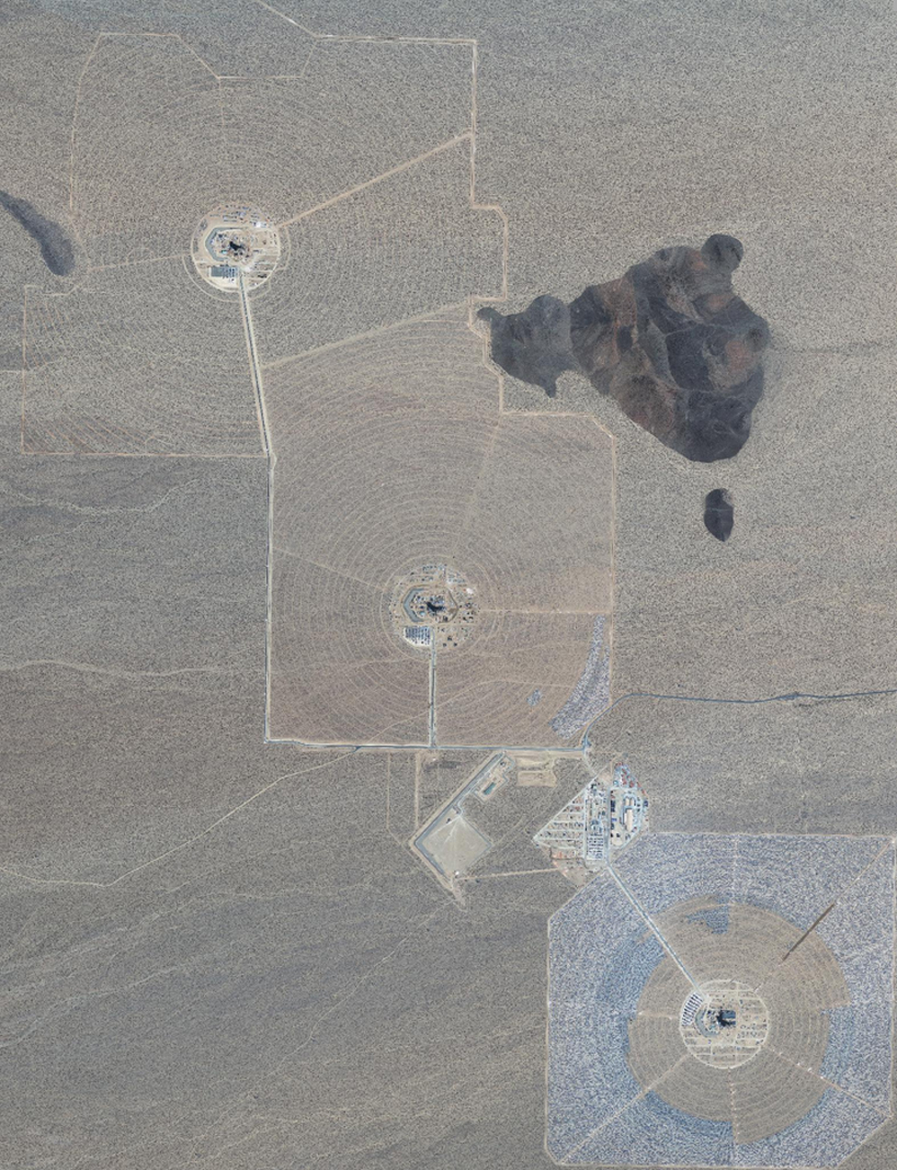 ivanpah amidst 19M acres dedicated to solar energy production in mojave desert