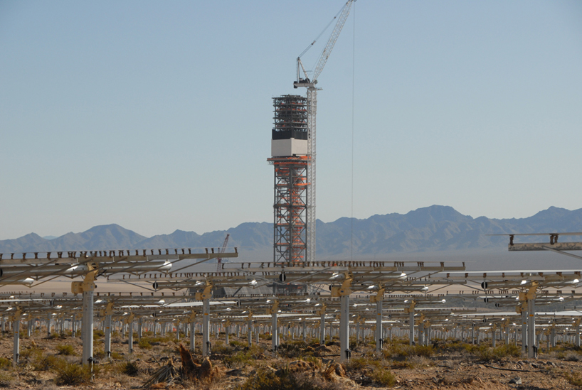 ivanpah amidst 19M acres dedicated to solar energy production in mojave desert