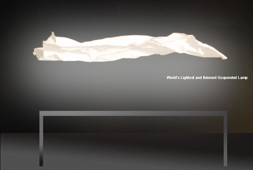 World's Lightest & Thinnest ssupended Lamp