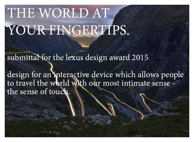 THE WORLD AT YOUR FINGERTIPS