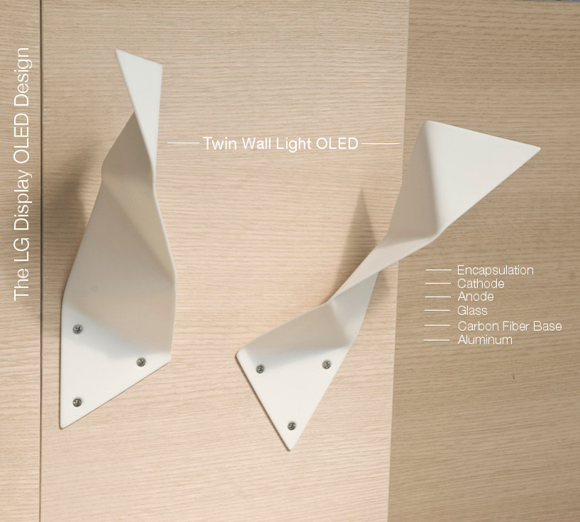 The FORMA wall OLED light fixtures