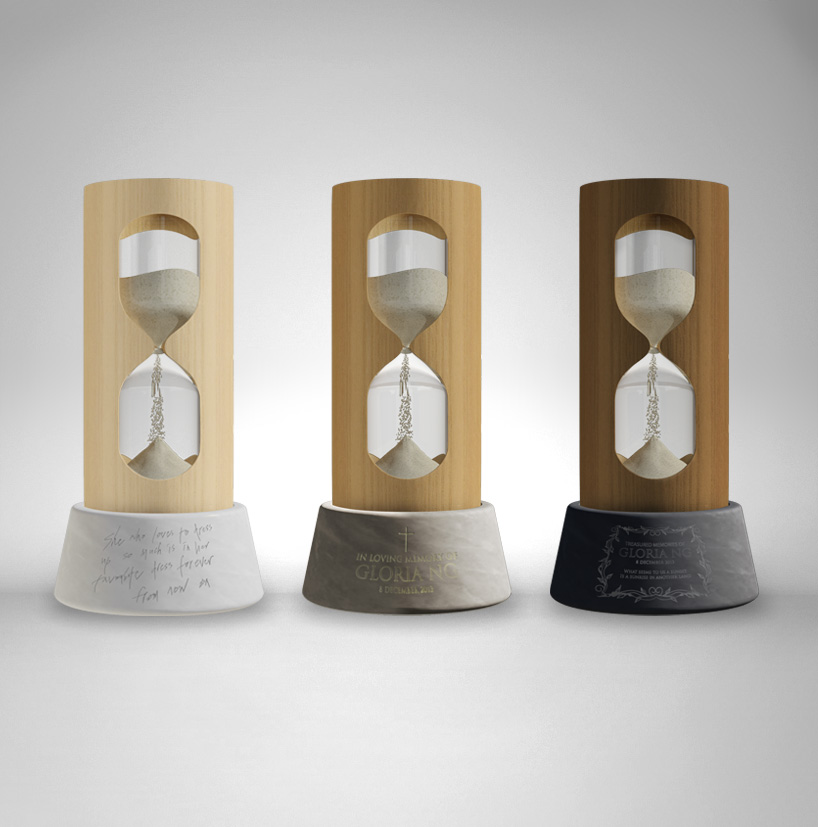 Ashes made into 2025 hourglass