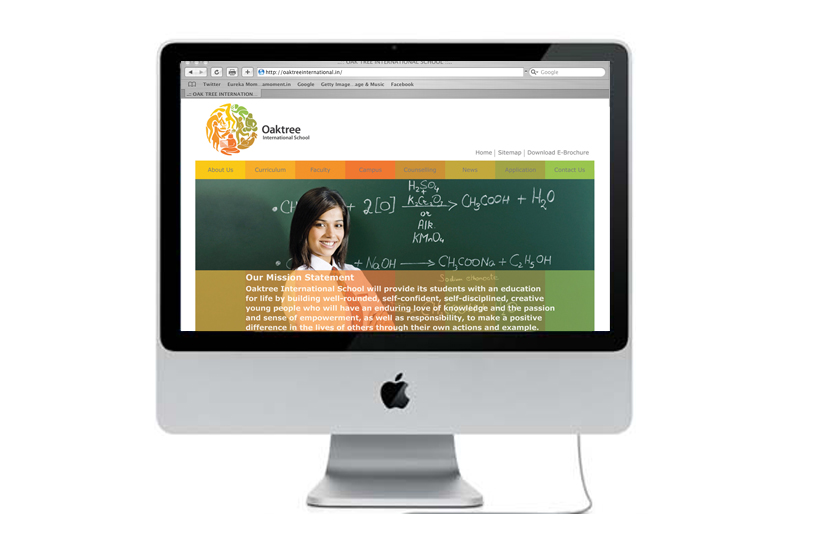 oaktree international school visual identity and marketing collateral design