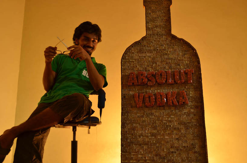 absolut vodka tech installation art