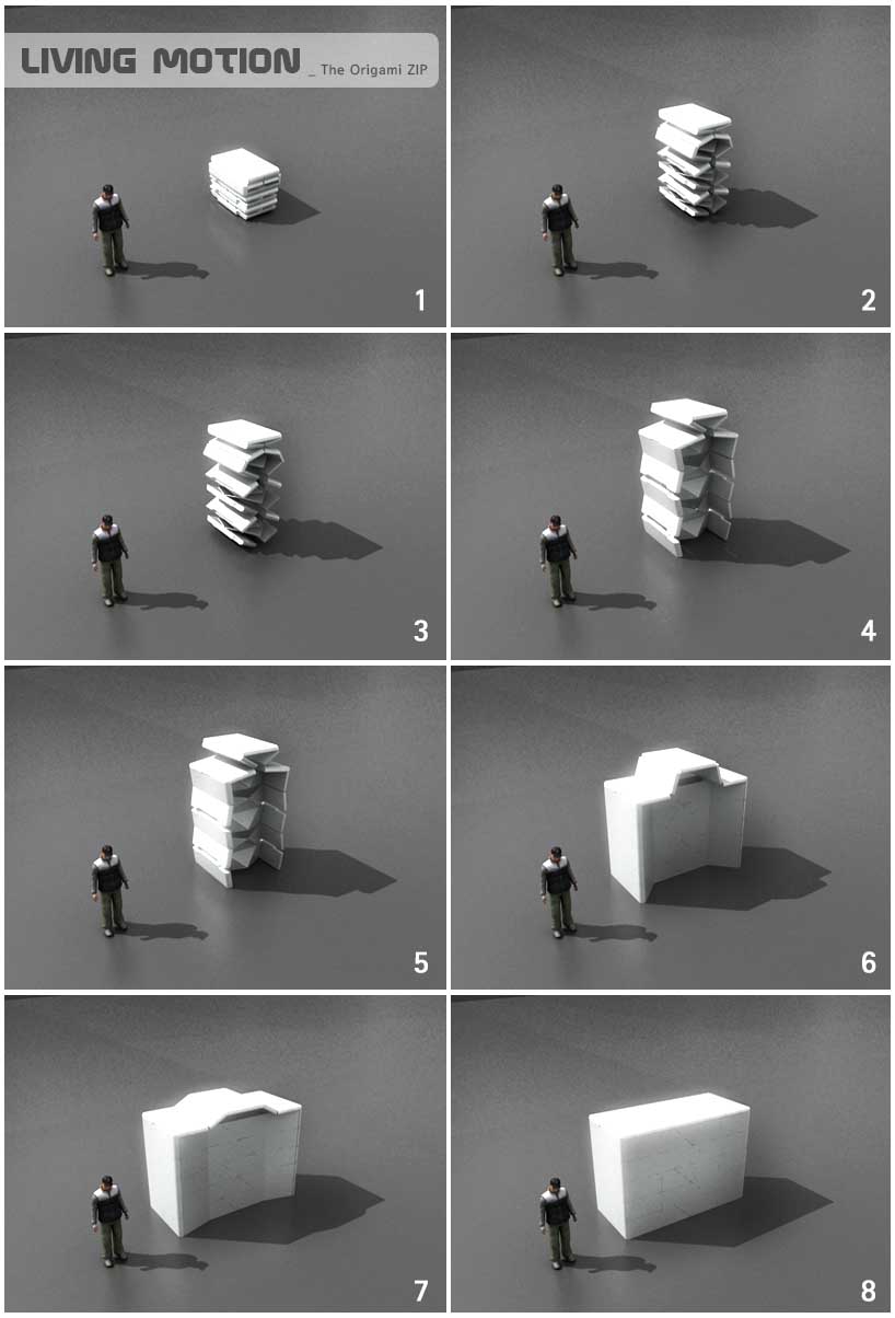 living motion_origami zip