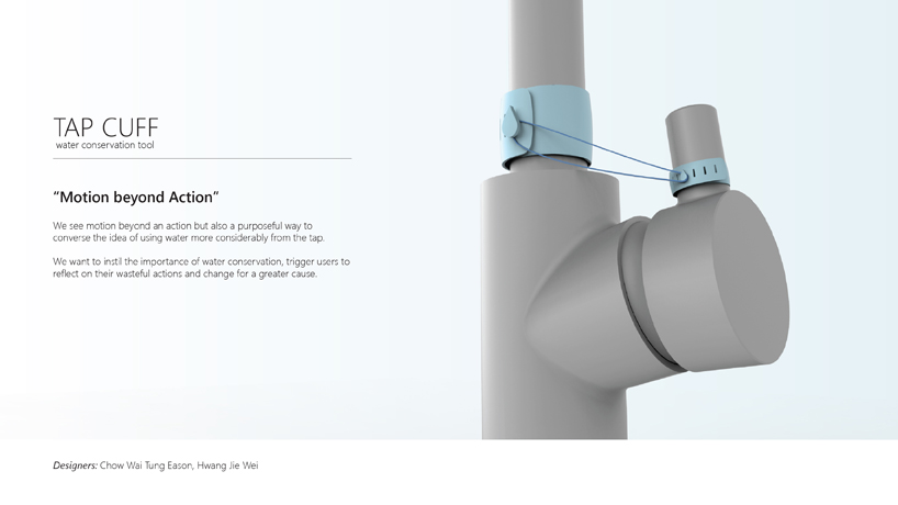 tap cuff water conservation mechanism