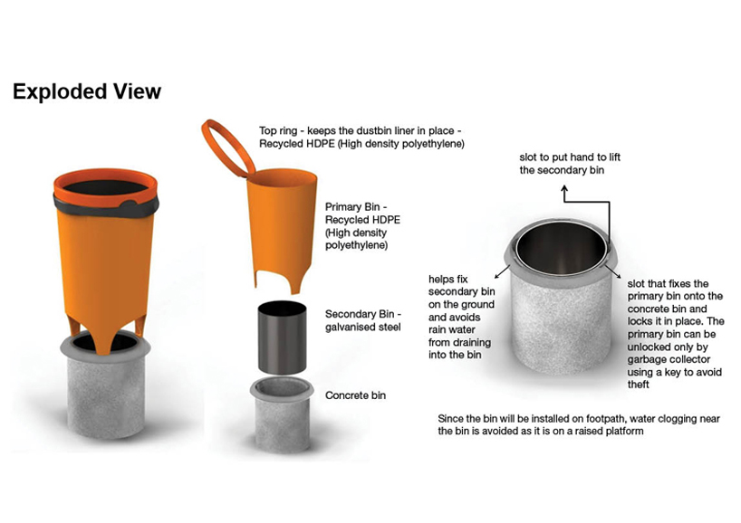 hassle free litter bin