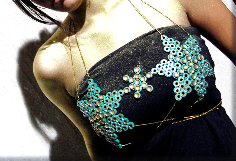 recycled costume jewelery bikini