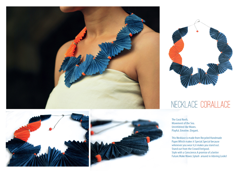 mehak sharma corallace recycled paper jewelry