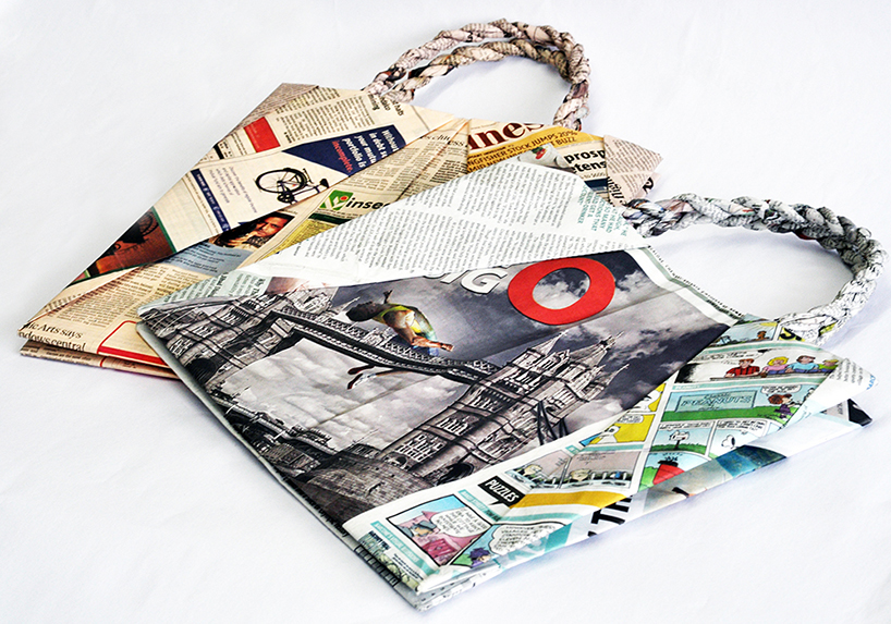 origami newspaper bag