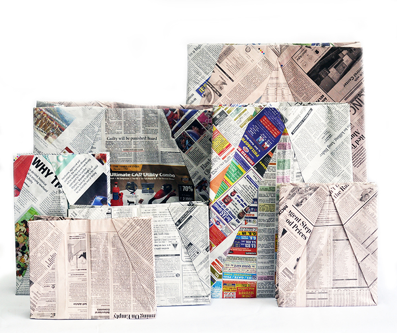 origami newspaper bag