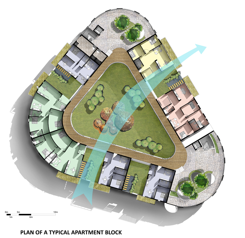open and linked apartment