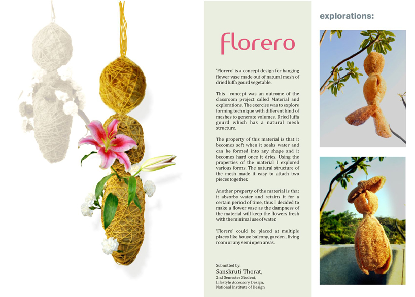 florero hanging flower vase concept design