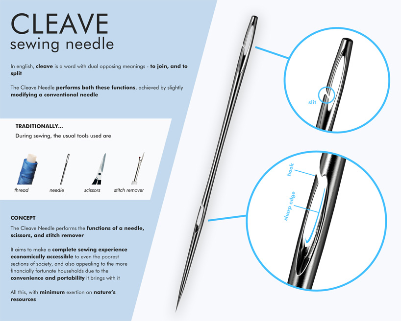 cleave sewing needle