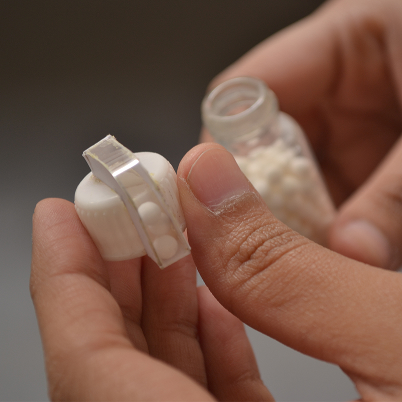 the no spill pill dispenser