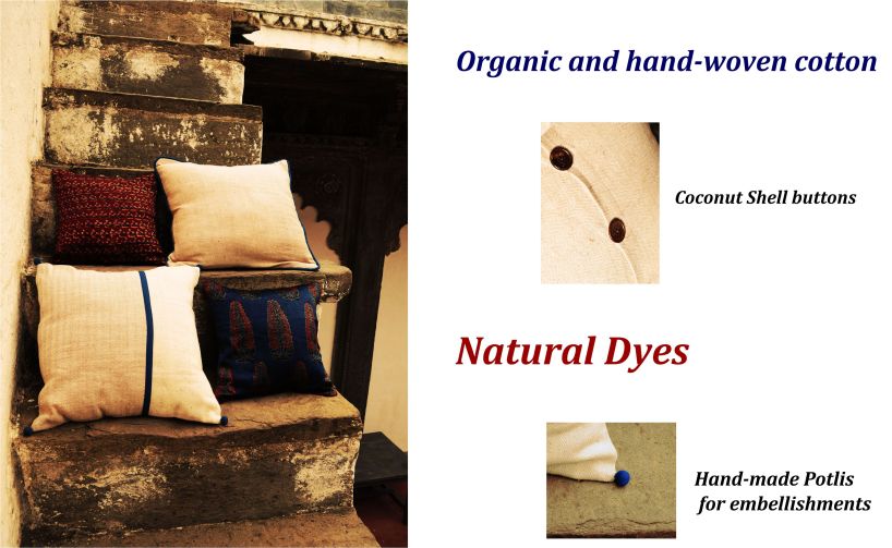 eco friendly ajrakh upholstery collection