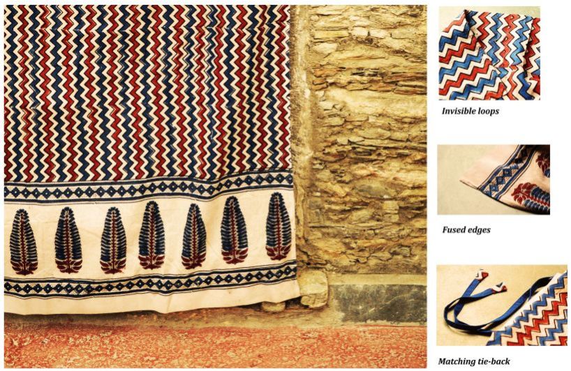 eco friendly ajrakh upholstery collection