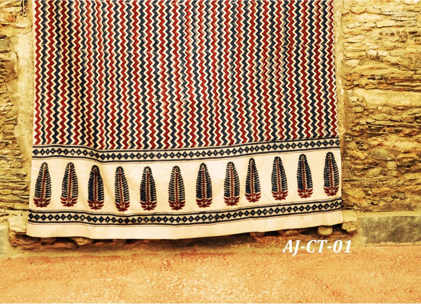 eco friendly ajrakh upholstery collection
