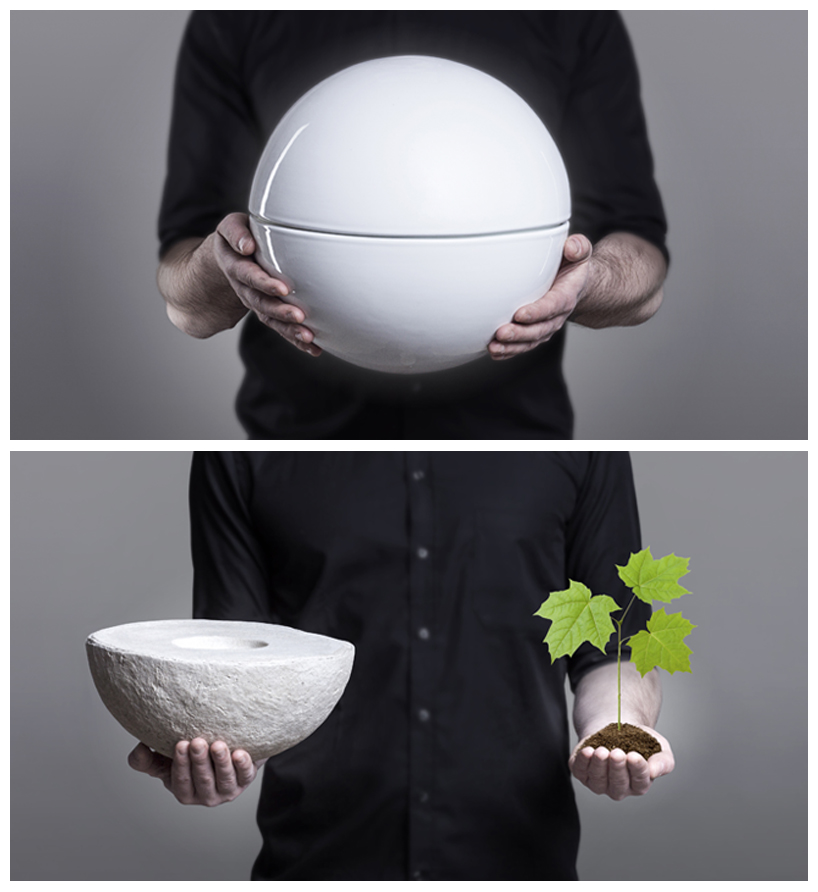 biodegradable urns ovo mala collection