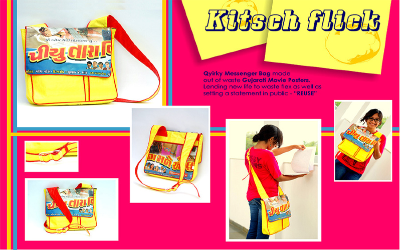 kitsch flick messenger bag