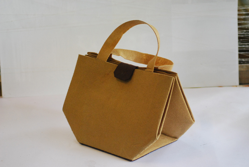 origami hand bag | designboom.com
