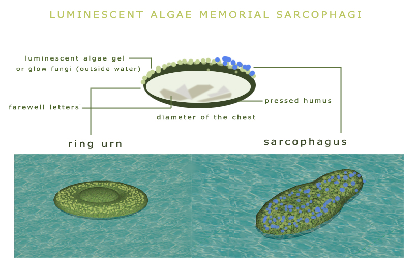 oxygen supplying algae funeral